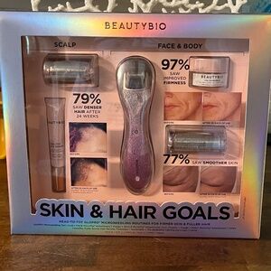 Beauty bio skin and hair goals complete  microneedling and spa-grade routine